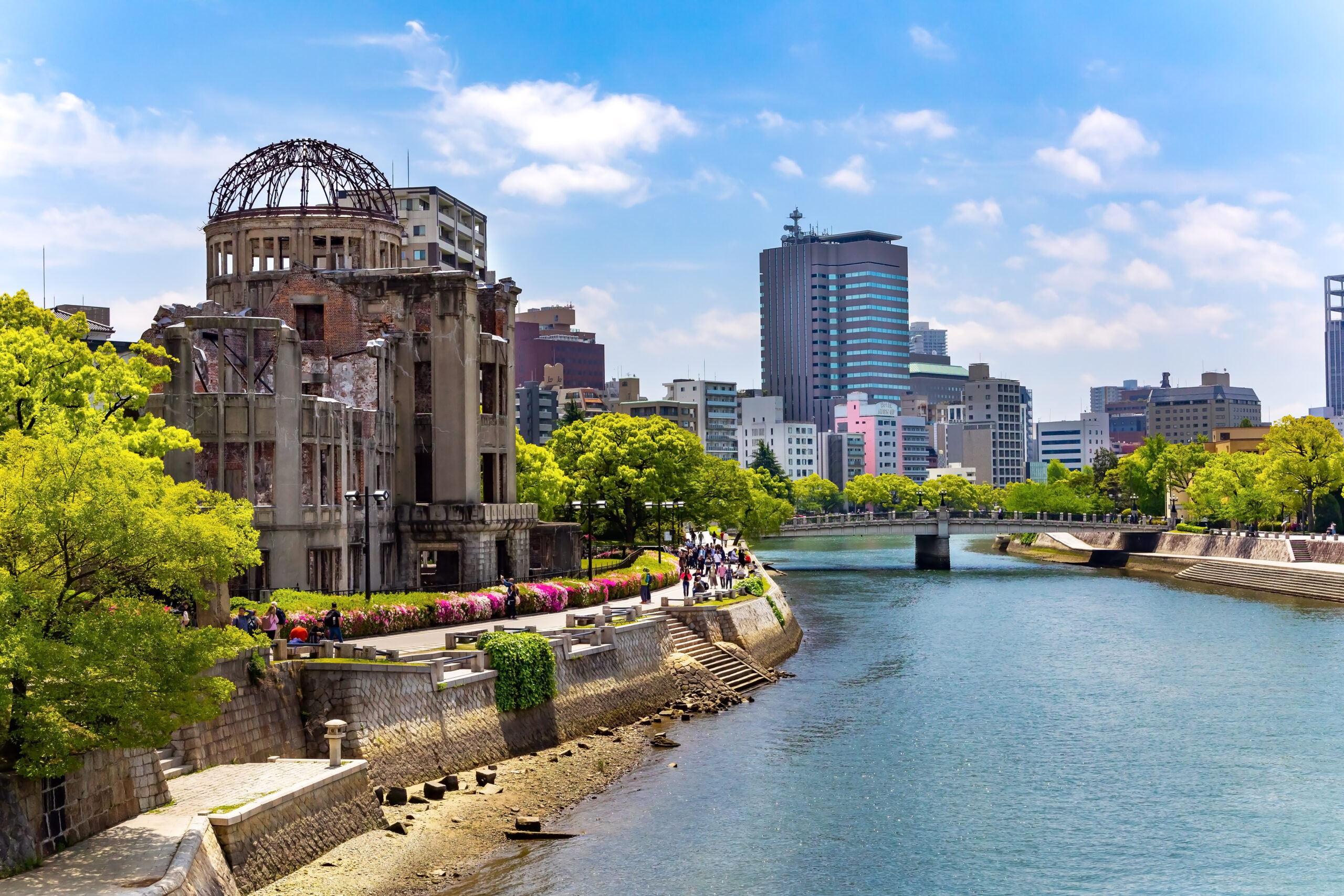 Cúpula donde impactó la bomba nuclear en Hiroshima